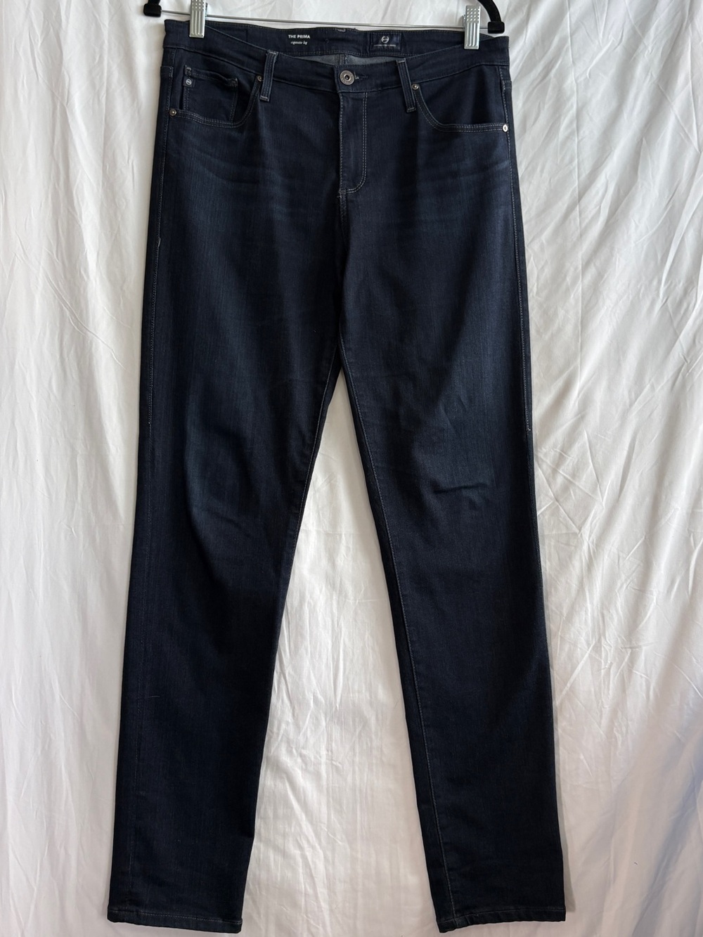 Ag Adriano Goldschmied The Prima Women's Cigarette  Leg Jeans in Dark Blue